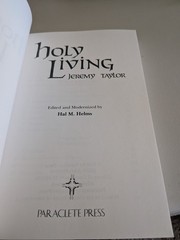 Holy Living, Jeremy Taylor, Paraclete Living Library, PB, Ed H Helms, Very Good