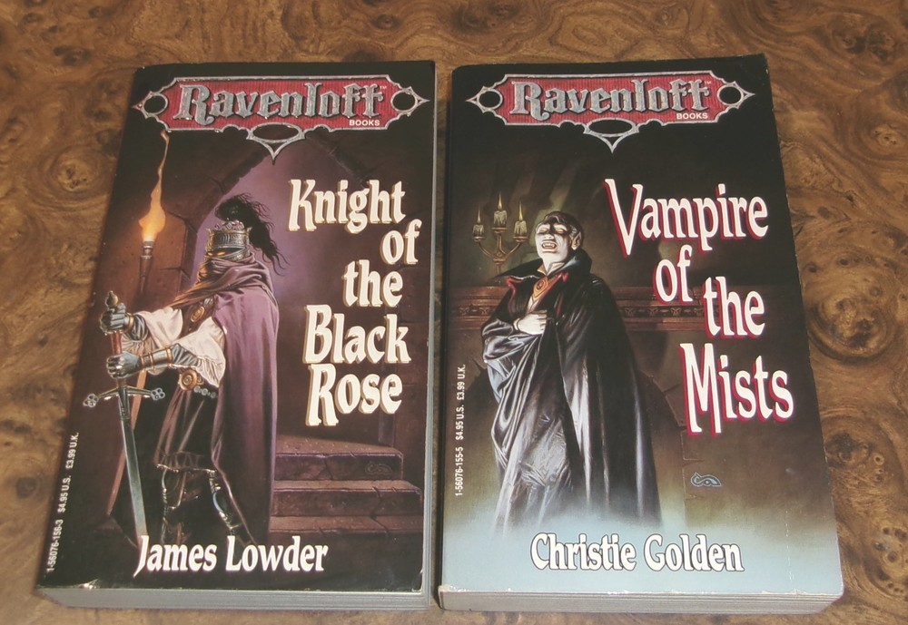 Lot of 2 Ravenloft Books Knight of the Black Rose, Vampire of the Mists Novels