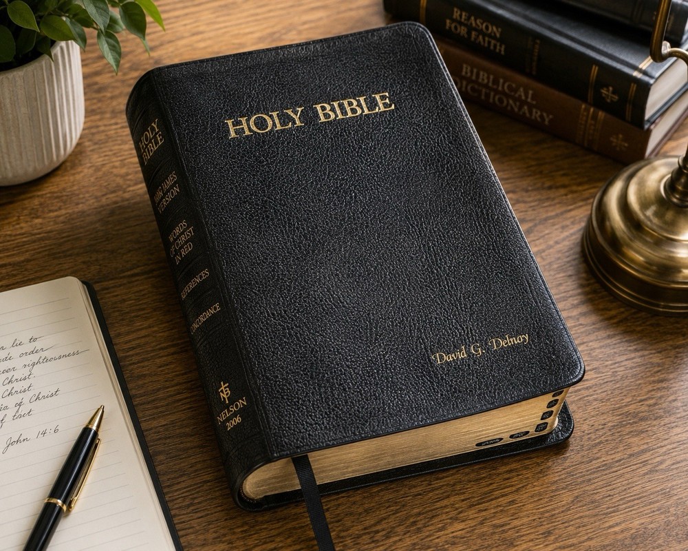 Holy Bible KJV Reference Edition Words of Christ Red Concordance Indexed