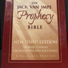 The Jack Van Impe Prophecy Bible New Third Edition KJV Bonded Burgundy Leather