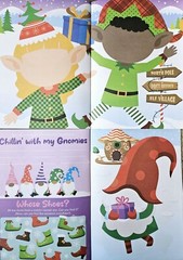 Christmas Holiday Create A Face Children’s Sticker Activity Book Set Of 2 New!