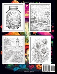 Stress Relief Coloring Book for Adults: Large Print Adult Colouring Book with…