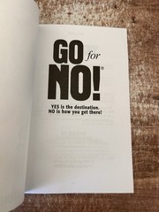 Go for No! : Yes Is the Destination, No Is How You Get There By Fenton/Waltz SC