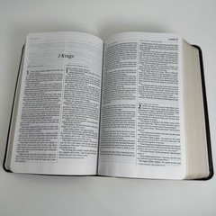 Holy Bible Tyndale TBN Parallel KJV NLT Burgundy Gold Gilt Special Edition Study