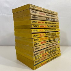 14 Various Sci-fi Authors Vintage DAW Books Yellow Spine MMPB Novels Lot GOOD