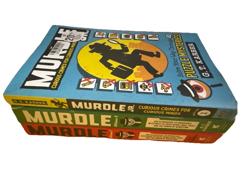 Murdle Puzzle Series 3 Books Set By G. T. Karber Lot