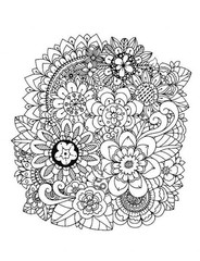 Flowers Best Coloring Book for Adults Teens 108 Pages 8.5 x 11 for All Ages