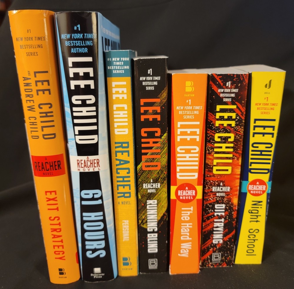 Lot of 7 Jack Reacher Lee Child Books 1st Edition 1st Print 2025 Exit Startegy &