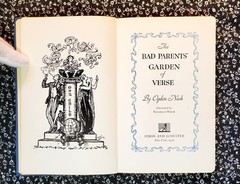 The Bad Parents Garden of Verse by Ogden Nash, SIGNED, 1936, HC, Illustrated,