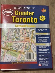 2000 Rand McNally Greater Toronto Streetfinder Atlas Guide Ontario Canada