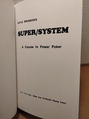 Super/System Doyle Brunson 1994 2nd Edition HC Power Poker B&G Publishing