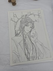 ACG Anime Coloring Book – 24 Loose Pages Color Pencil or Artist Choice SEE PICS