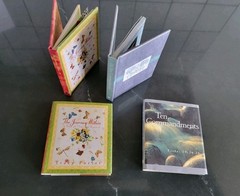 Two 3.5 In Miniature/Travel Books „The Journey Within” &”The Ten Commandments”