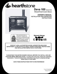 Hearthstone Deva 100 8220 Manual Instruction Book: 26 Pages Coil Bound