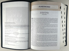 KJV Study Bible Black Genuine Leather Full Color Edition Indexed King James VG