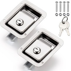 Truck Tool Box Lock Replacement 304 Stainless Steel Paddle Latch 2 Pack 4.7in