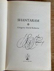 Shantaram by Gregory David Roberts Signed Hardcover 2004 Little Brown