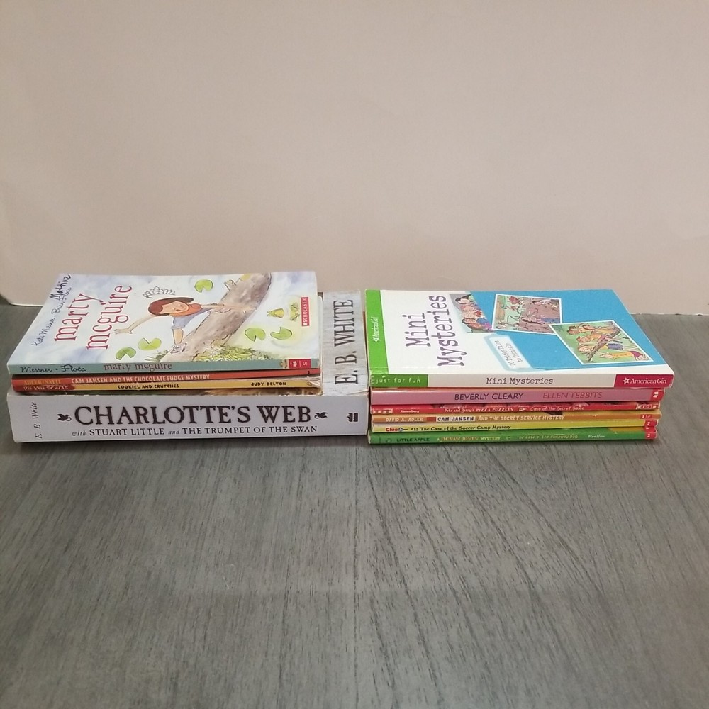 Lot of 10 Mixed Random Children’s Books and Young Adult Novels, Classic Stories