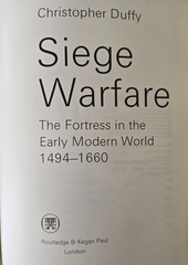 Siege Warfare: The Fortress in the Early Modern World, 1494-1660, 1987 HC/DJ/VG