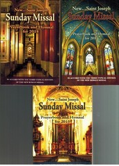 SUNDAY MISSAL SET OF 3 – PRAYERBOOK AND HYMNAL FOR 2013,2014 & 2015 2015