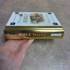 “First Bible Stories” Hardcover Children’s Book W/383 Gold Edge Pages