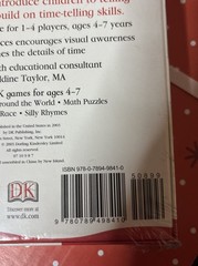 DK Games My First Tell The Time Game 2003 NEW SEALED Ages 4-7 Educational Clock