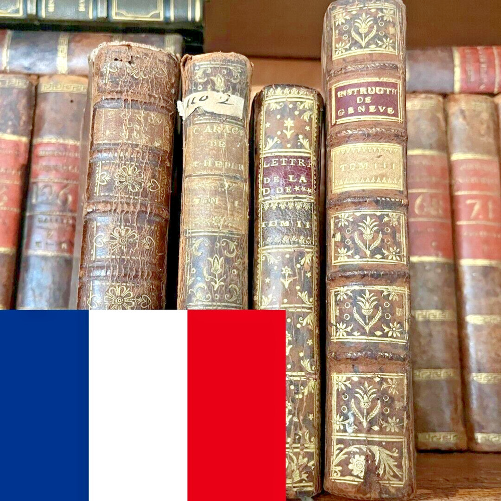 ANTIQUE BOOK IN FRENCH from 1700s -Historical Collectible Text from 18th Century
