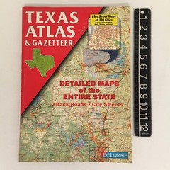Texas Atlas & Gazetteer DeLorme 1995 – 168 Pages – First Edition Second Printing