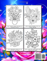 2026 New Color by Number Coloring Book: Large Print Beautiful Color By Number Co