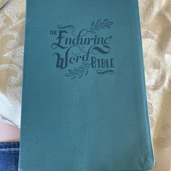 ESV The Enduring Word Bible-Teal Imitation Leather Over Board Book Tabs