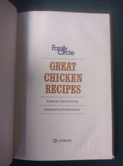 Vintage 1968 Family Circle Great Chicken Recipes Hardcover Cookbook First Editio