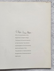 Book STILL/2 1971 Yale University Walker Evans vintage art photography softcover