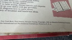 Vintage Better Homes and Gardens New Cook Book 1953 1st Edition 7th Print ~ EXC