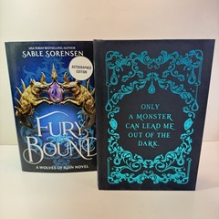 Fury Bound Sable Sorensen Barnes & Noble Deluxe Ed. Sprayed Edge HAND SIGNED New