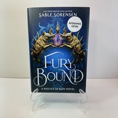 Fury Bound Sable Sorensen Barnes & Noble Deluxe Ed. Sprayed Edge HAND SIGNED New