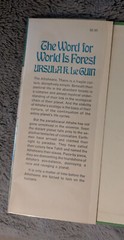 The Word for World is Forest Ursula K. Le Guin Signed First Edtion 1st Printing