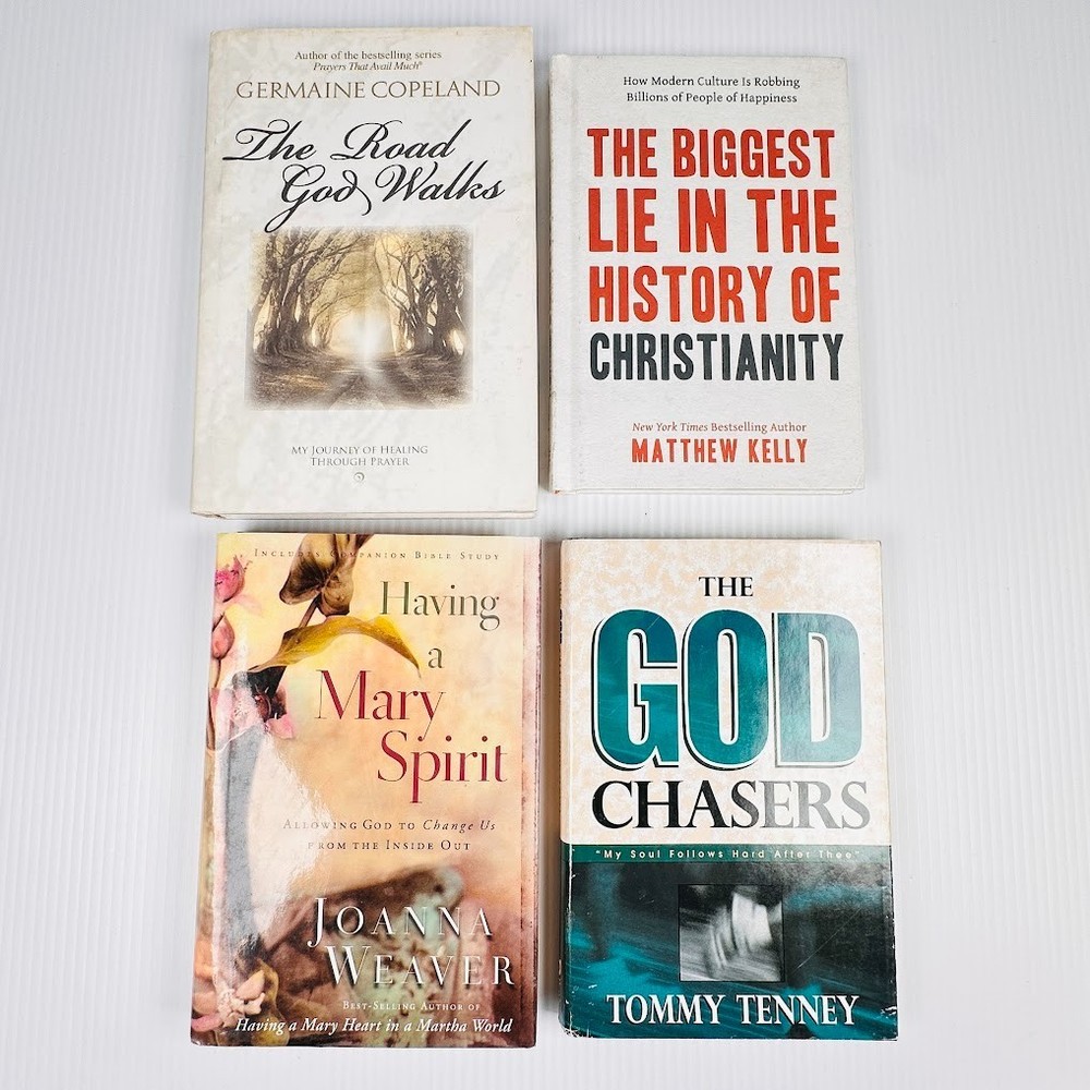 4x Religion Christian Literature – Multiple Titles & Authors