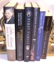 Book Mixed Lot of 6 Founding Fathers America Thomas Jefferson John Adams Bunker
