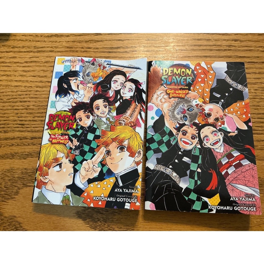 Demon Slayer Kimetsu no Yaiba Light Novels Flower of Happiness One-Winged But…