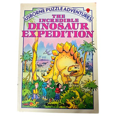The Incredible Dinosaur Expedition Karen Dolby Usborne Puzzle Kids Book Vintatge