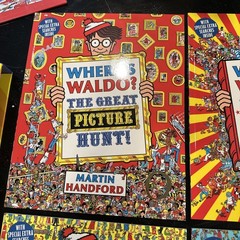 WHERE’S WALDO? THE SUPER SIX! MARTIN HANDFORD SIX BOOKS, A POSTER, AND A PUZZLE!