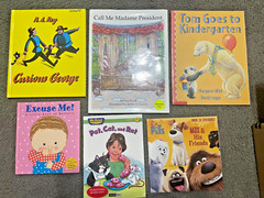Childrens Book Lot Curios George, Elmo, Frozen 36 Book Lot Various Cond. See Pic