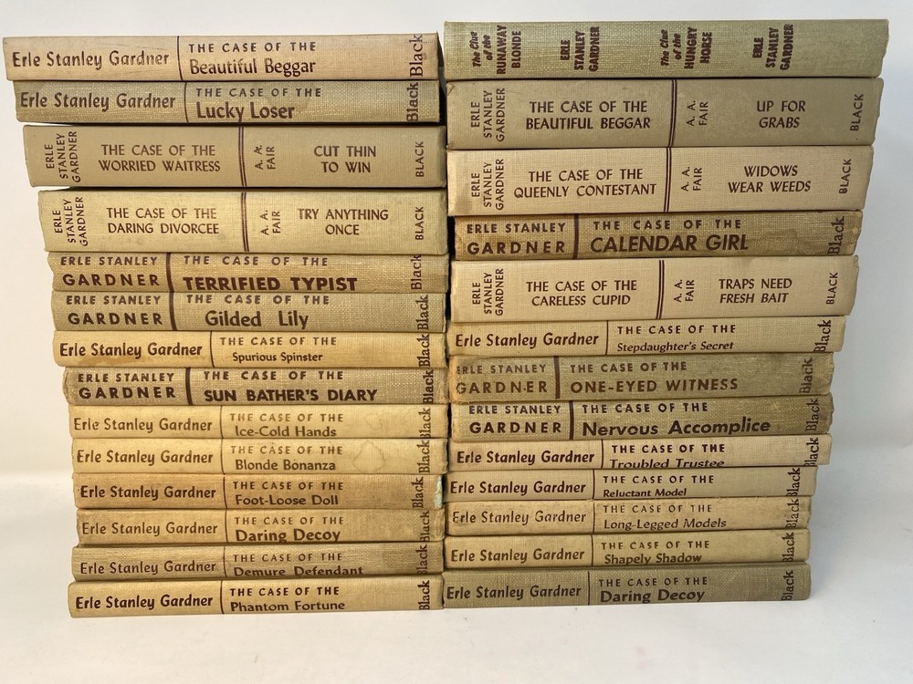 Perry Mason Erle Stanley Gardner Mystery Lot of 25 Hardcovers 1950s 1960s
