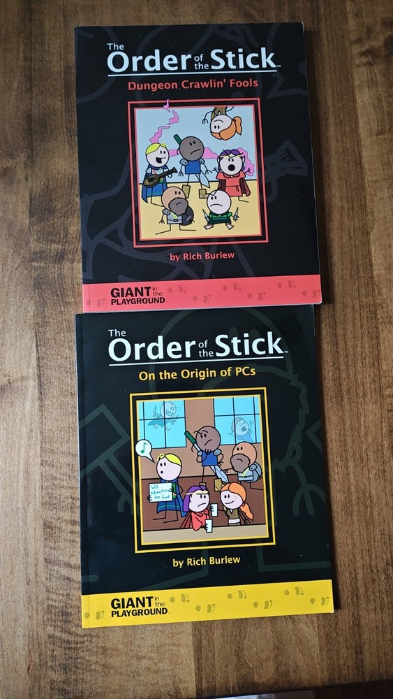 The Order of the Stick Book Lot — Book 0 & Book 1 — Giant in the Playground