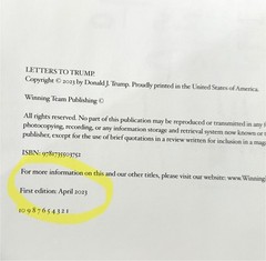 Letters To Trump President Donald J. Trump (1st Edition) April 2023