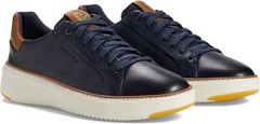 Cole Haan Men’s Grandpro TopSpin Sneaker Navy Blazer Leather/British Tan/Ivory,