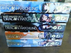 Reincarnated As a Dragon Hatchling Light Novels Lot Vol. 3-6, 10 Necoco Airship