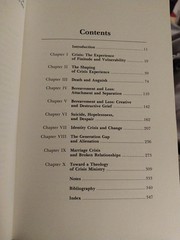 Crisis Experience in Modern Life: Theory and Theology for Pastoral Care