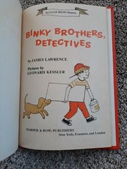 BINKY BROTHERS, DETECTIVES . JAMES LAWRENCE . HC 1968 .. AN I CAN READ MYSTERY