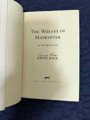 ANNE RICE „The Wolves Of Midwinter” ***SIGNED COPY*** NIB Unopened & Unread